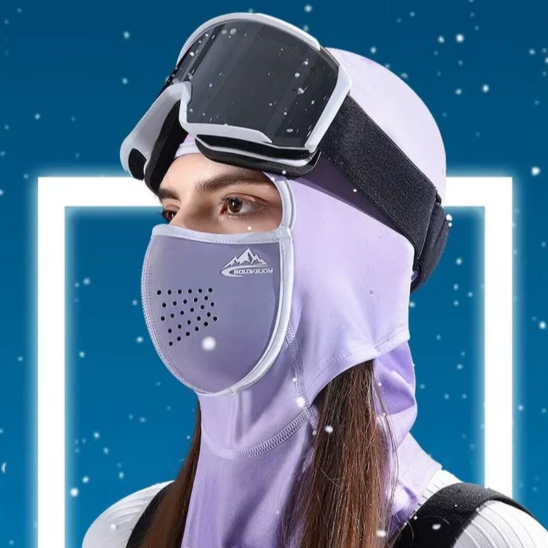 Outdoor Skiing Winter Cycling Windproof Warm Face Mask Neck Protector Stretch Warm Soft Magnetic Mask