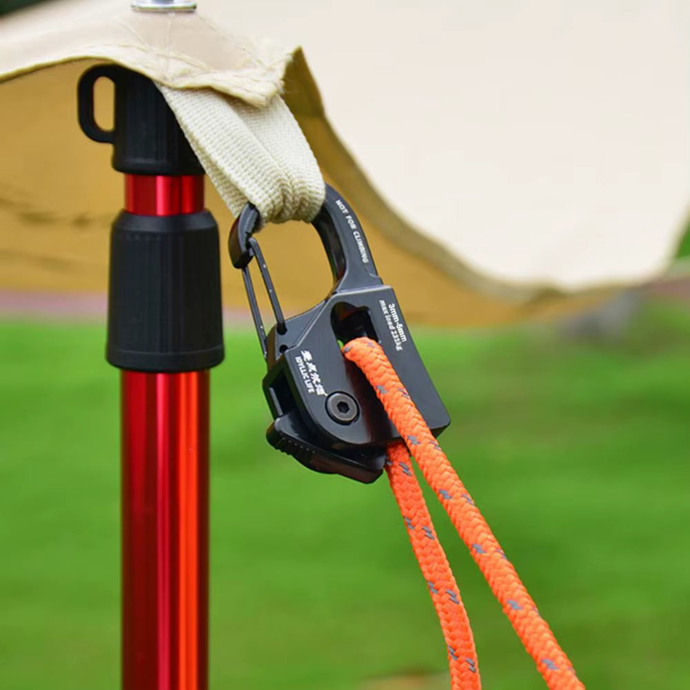 Rope Tensioner Camping Tent Cord Adjuster Aluminum Alloytent Canopy Fastener Rustproof Quick Fix Buckle Cord Tensioner