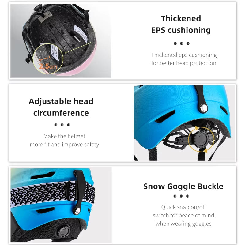 Ski Helmet Small Size Anti-Impact Safety Helmet Cycling Winter Skiing Snowboard Helmet Ski for Adult and Kids