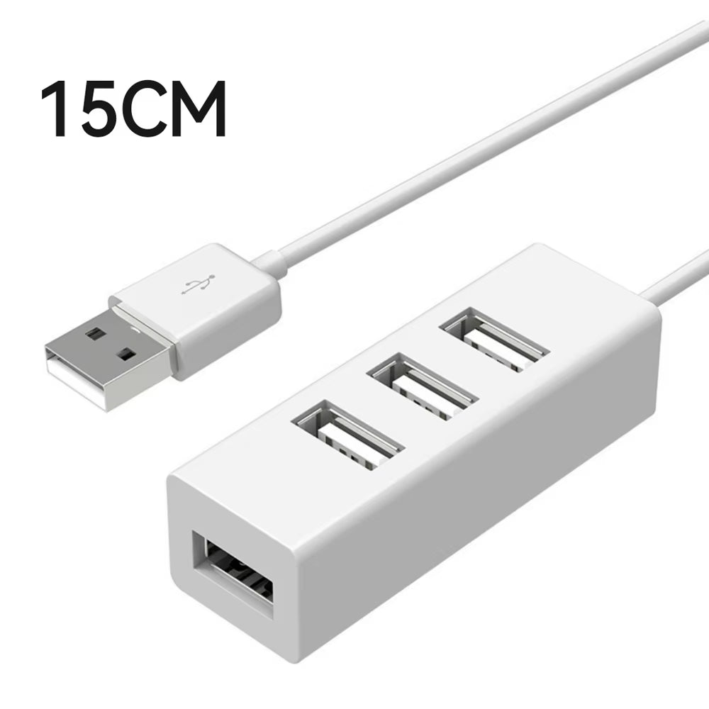 High Speed Universal USB Hub 4 Port USB 2.0 Hub with Cable Mini Hub Socket Pattern Splitter Cable Adapter for Laptop PC