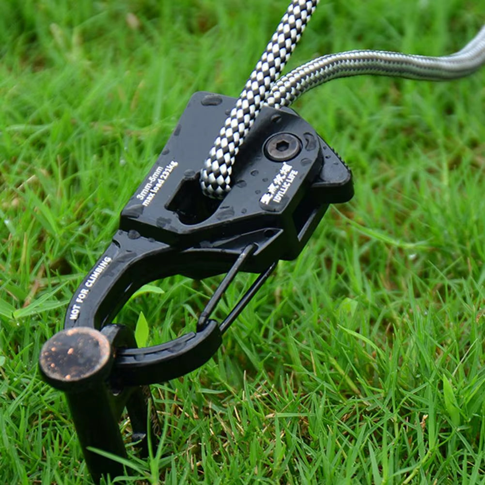 Rope Tensioner Camping Tent Cord Adjuster Aluminum Alloytent Canopy Fastener Rustproof Quick Fix Buckle Cord Tensioner