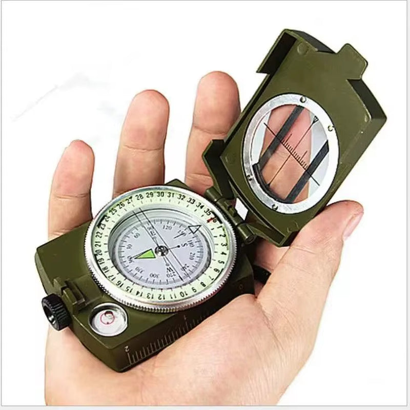 High Precision Professiona Tactical Survival Luminous Compass Camping Mulitifunctional Waterproof Geological Navigation Gadgets