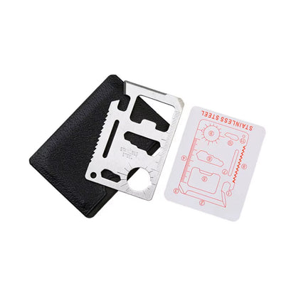 Outdoor Multifunction Credit Card Rescue EDC Tool Card Opener Keychain with Multi-Purpose Gadgets Wallet Card Knife Camping Tool