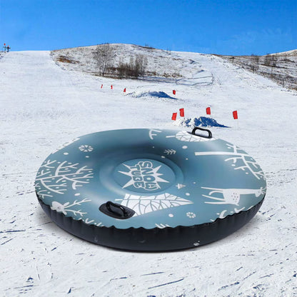 Skiing Snow Tube Sleigh Tubing Winter Outdoor Iatable Ski Circle Children Adult Ski Ring Skiing Thickened Floated Sled