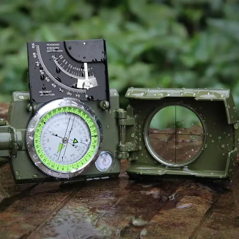 High Precision Professiona Tactical Survival Luminous Compass Camping Mulitifunctional Waterproof Geological Navigation Gadgets