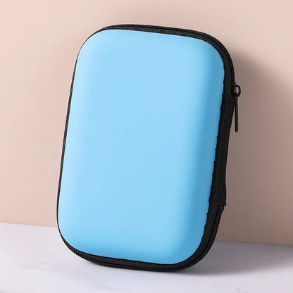 Sundries Travel Storage Bag Charging Case for Earphone Package Zipper Bag Portable Travel Cable Organizer Electronics Storage