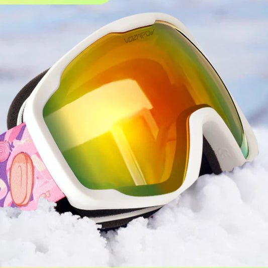 Kids Ski Goggles Double Layer anti Fog Photochromic Skiing Mask HD View Snowboard Eyewear UV400 Children Snow Sunglasses