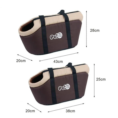 Pet Bag Soft-Sided Adjustable Fabric Interior Pad Carrier Tote for Pet Cat Carrier Outgoing Travel Breathable Pets Handbag