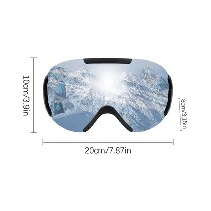 Otg Snow Goggles Snow Ski TPU Frame Goggles for Kids Unbreakable PC Lenses Winter Snow Sports Goggles Youth for Skiing