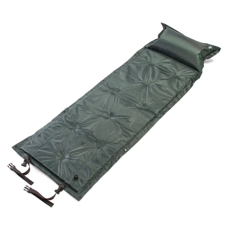 Self-Inflating Ultra Light Camping Mat Automatic Air Mattress Camping Bed Picnic Mat Folding Inflatable Sleeping Pad with Pillow