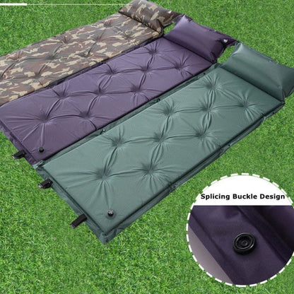 Self-Inflating Ultra Light Camping Mat Automatic Air Mattress Camping Bed Picnic Mat Folding Inflatable Sleeping Pad with Pillow