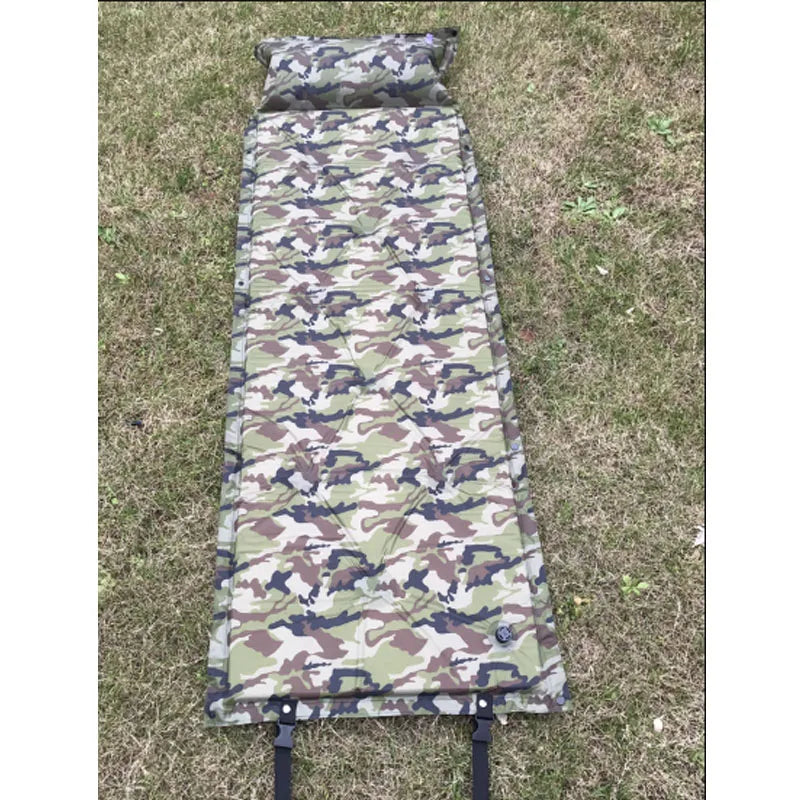 Self-Inflating Ultra Light Camping Mat Automatic Air Mattress Camping Bed Picnic Mat Folding Inflatable Sleeping Pad with Pillow