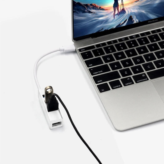 High Speed Universal USB Hub 4 Port USB 2.0 Hub with Cable Mini Hub Socket Pattern Splitter Cable Adapter for Laptop PC