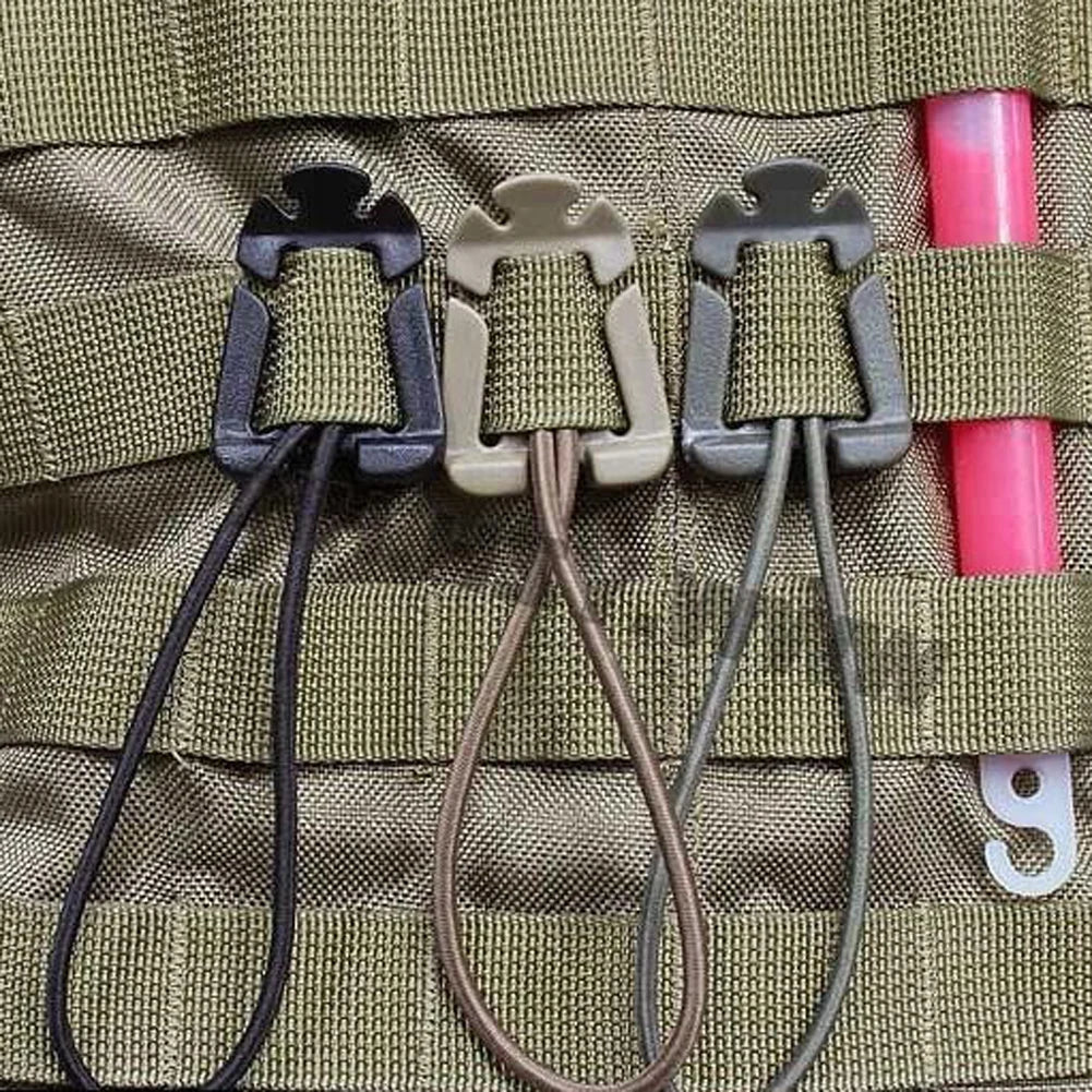 2Pcs Backpack Buckle Clamp Carabiner Survival Gear Tools Carabiner Clips Outdoor Nylon Camping Bag Hanger Hook Wild Hike