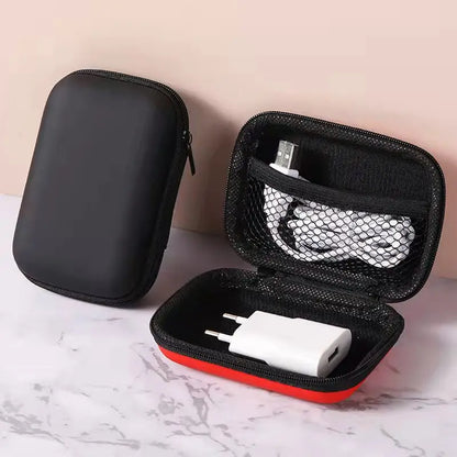 Sundries Travel Storage Bag Charging Case for Earphone Package Zipper Bag Portable Travel Cable Organizer Electronics Storage