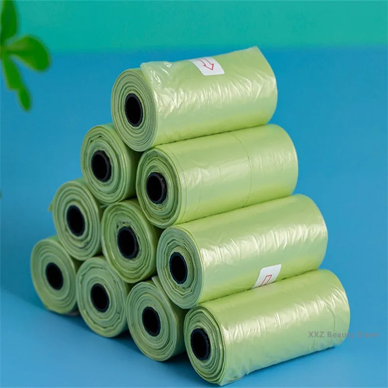 10/20/50/100 Rolls Random Puppy Cat Pooper Scooper Bag Biodegradable Pet Supplies Dog Poop Bags for Waste Refuse Cleanup