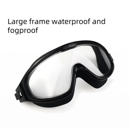 Swimming Goggles Big Frame Swimming Goggles Big Frame HD Wide View Anti-Fog UV Protection Swimming Goggles for Adults No Leaking