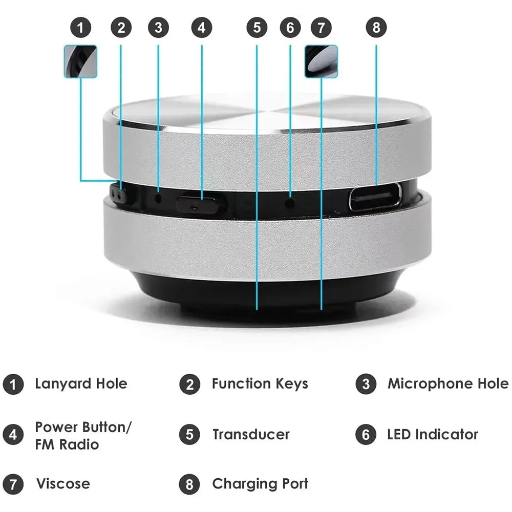 2025 New Bone Conduction Speaker Bluetooth-Compatible TWS Wireless Stereo Sound Hummingbird Speaker with FM Radio Dropshipping