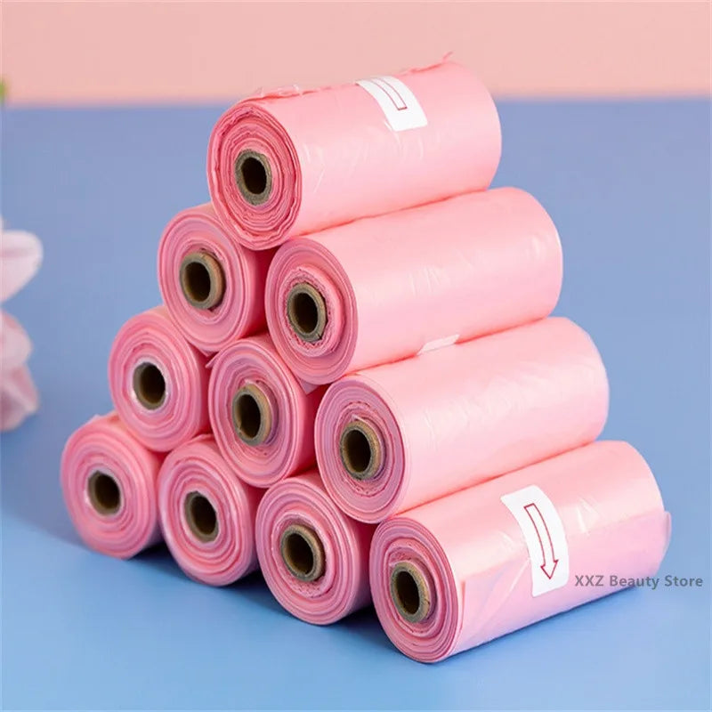 10/20/50/100 Rolls Random Puppy Cat Pooper Scooper Bag Biodegradable Pet Supplies Dog Poop Bags for Waste Refuse Cleanup