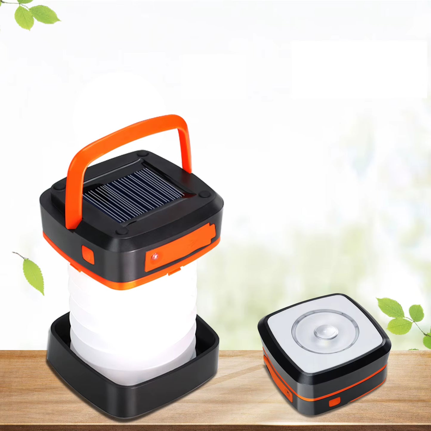 Solar Light Outdoor Foldable Waterproof Camping Lantern Led Light Rechargeable Power Bank Portable Flashlight Led Solar Lamp