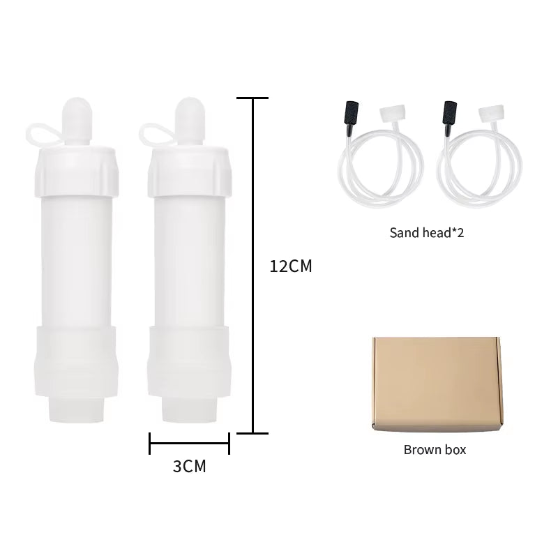 Filterwell Mini Emergency Water Filter Straw Personal Outdoor Survival Camp Filters Drinking System for Camping Hiking Travel